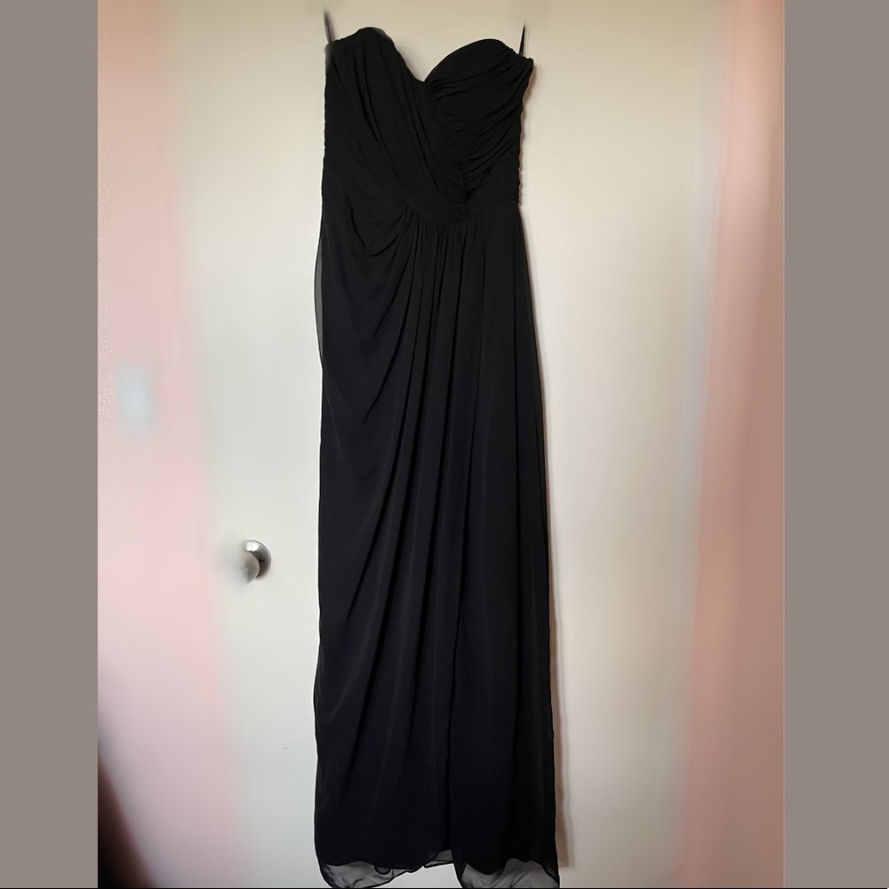 Black Tie Strapless Dress